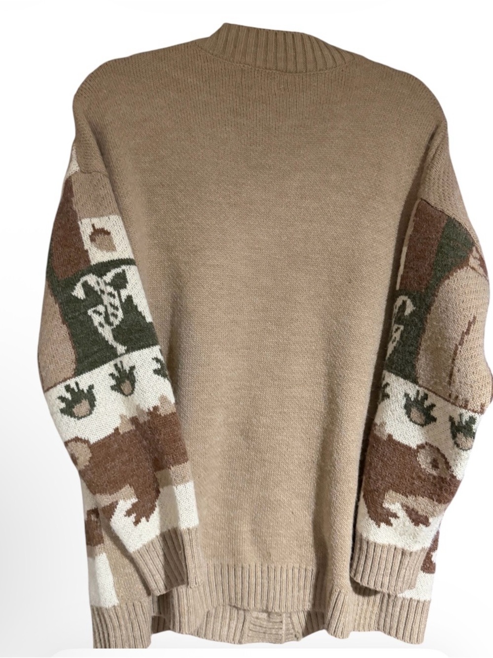 YWFG Autumn Forest Vintage Inspired
Patchwork Patterned V Neck Cardigan - Picture 4 of 6